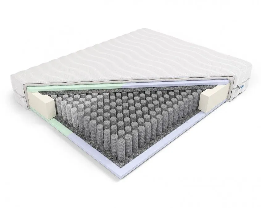 Dwuosobowy materac kieszeniowy polskiej produkcji z pianką wysokoelastyczną antyalergiczny PENELOPA I ODYSEUSZ