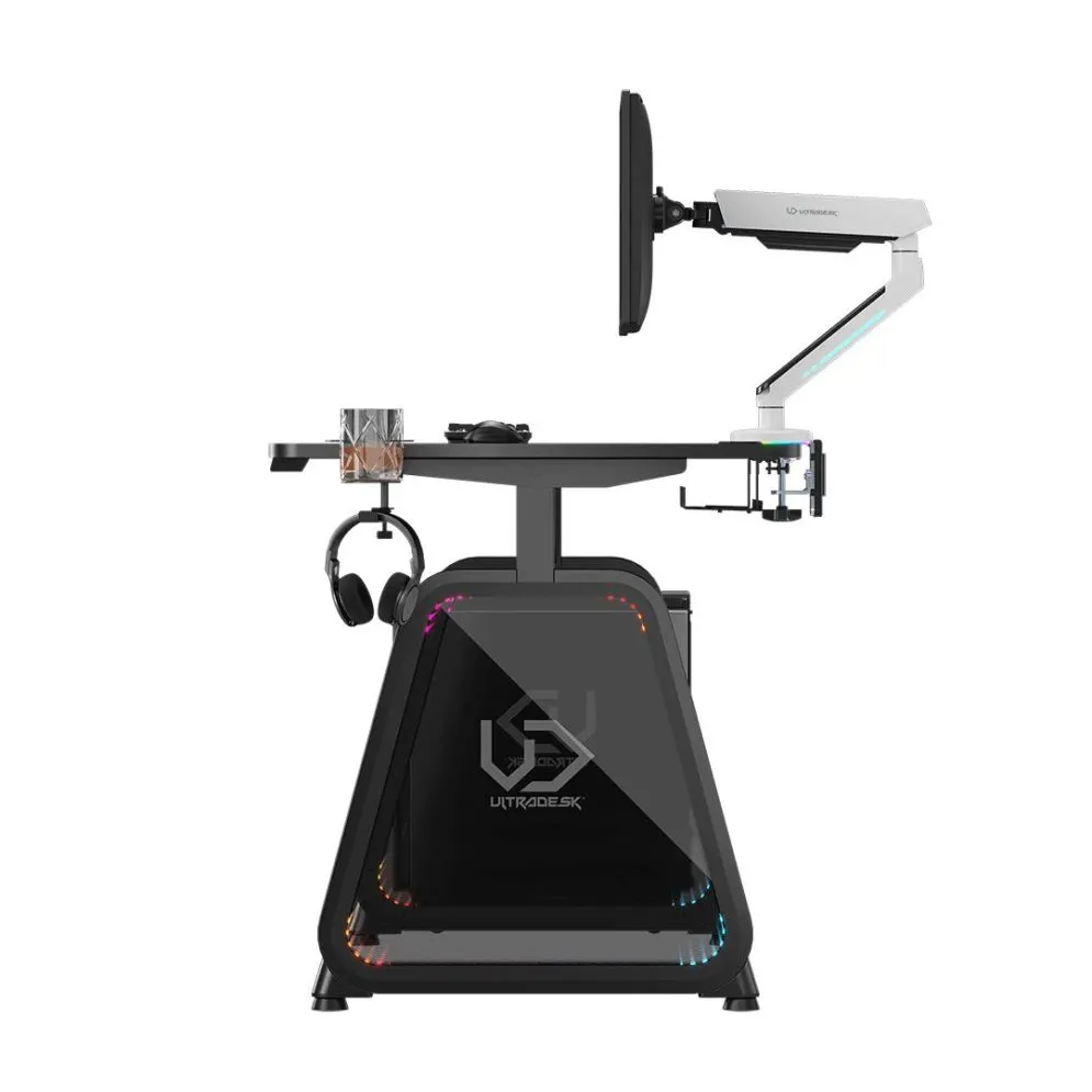 Biurko gamingowe BOOSTER czarne dla gracza I sklep meblowy MIRAT.