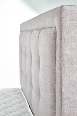 Łóżko EVORA 160x200 beżowe pikowane z szufladami | MIRAT. styl GLAMOUR