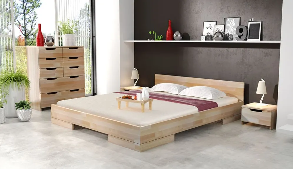 Komoda SPECTRUM 8 bukowa z szufladami do sypialni | MIRAT. styl SKANDYNAWSKI kolekcja SPECTRUM