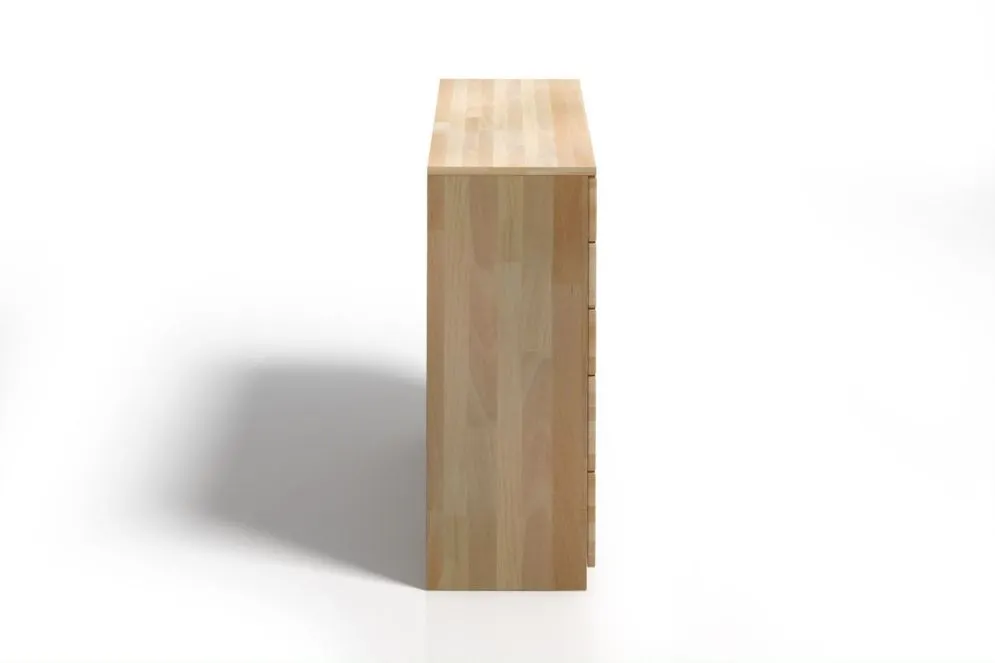 Komoda SPECTRUM 8 bukowa z szufladami do sypialni | MIRAT. styl SKANDYNAWSKI kolekcja SPECTRUM