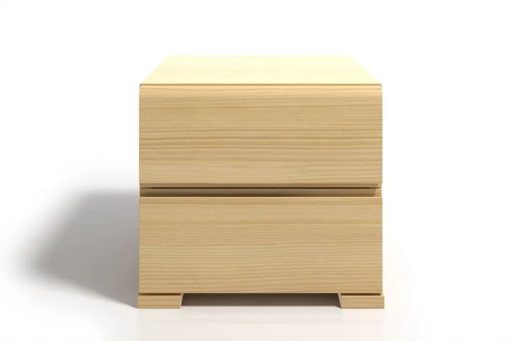 Szafka nocna VESTRE MAXI sosnowa z szufladami z cichym domykiem | MIRAT. styl SKANDYNAWSKI kolekcja VESTRE