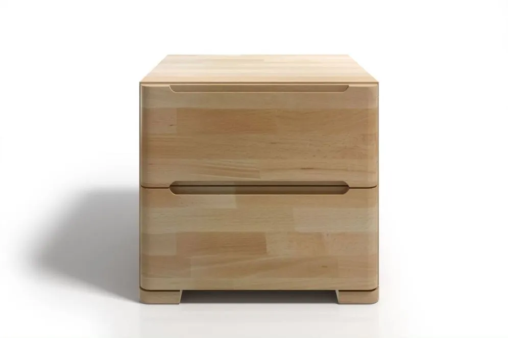 Szafka nocna SPARTA MAXI bukowa drewniana do sypialni | MIRAT. styl SKANDYNAWSKI kolekcja SPARTA