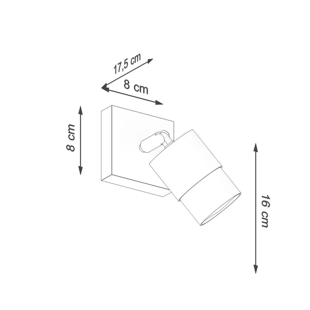 Kinkiet NERO czarny/złoty | sklep MIRAT  kolekcja nero
