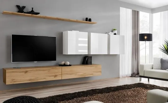 Meblościanka SWITCH VII na wysoki połysk nowoczesna | MIRAT. w stylu  kolekcja SWITCH