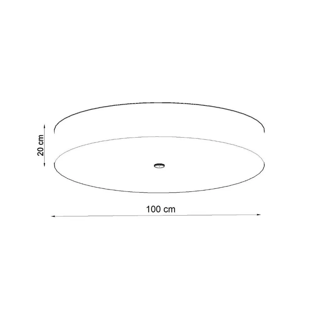 Plafon SKALA 100 czarny | sklep MIRAT  kolekcja skala