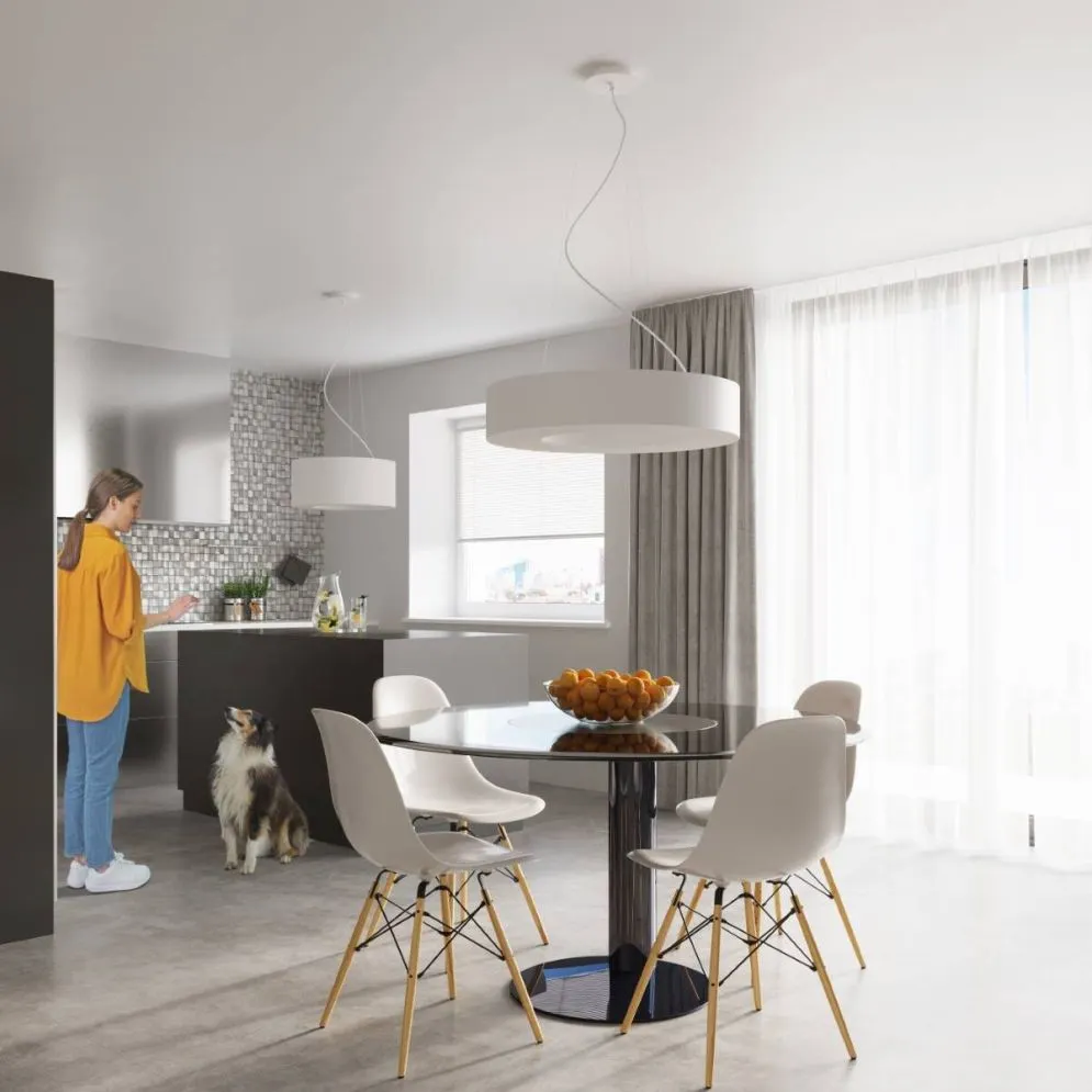 Żyrandol SATURNO SLIM 70 biały | sklep MIRAT  kolekcja saturno slim