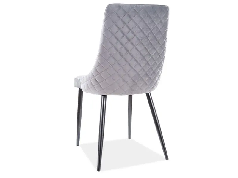 Krzesło PIANO B VELVET szare w stylu loft | MIRAT. w stylu GLAMOUR kolekcja