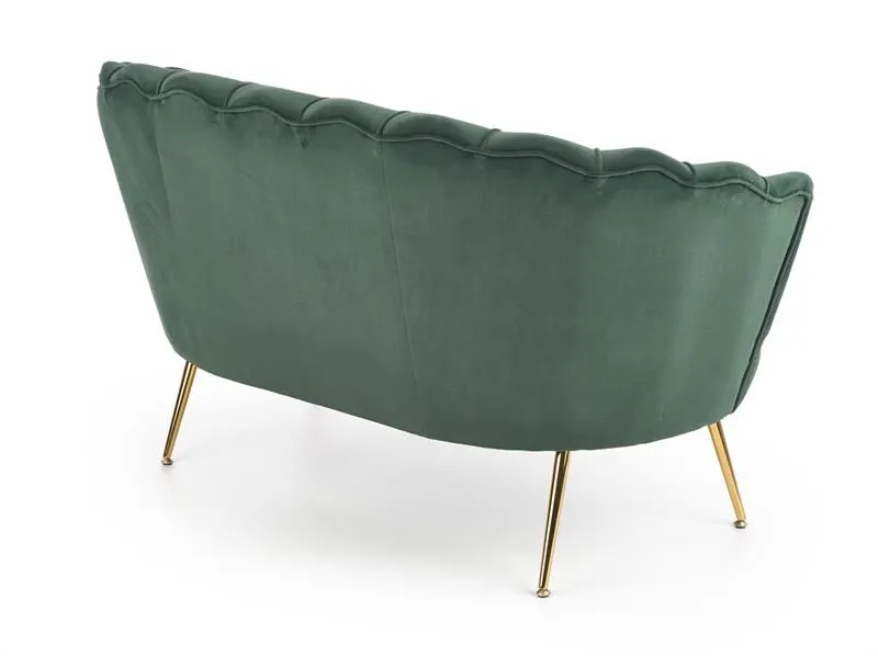 Sofa AMORINITO XL ciemno zielona w stylu glamour | MIRAT. styl GLAMOUR, PASTELE