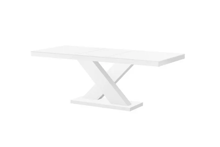 Biała ława z krzyżową podstawą XENON MINI MAT biała