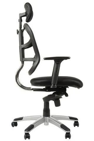 Nowoczesny czarny fotel biurowy z mechanizmem synchronicznym HN-5018