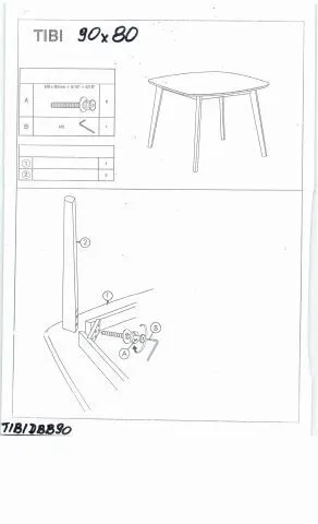 Stół TIBI biały/dąb bielony w stylu skandynawskim do jadalni | MIRAT. kolekcja TIBI
