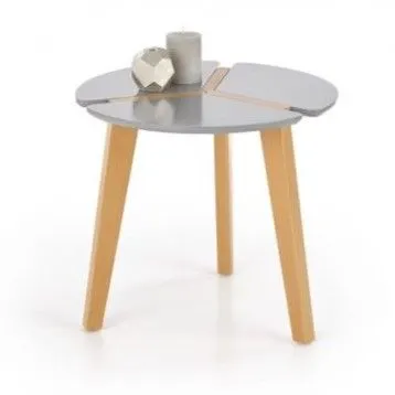 Ława ZETA 50x50 szara/buk - powystawowa I sklep meblowy MIRAT. styl SKANDYNAWSKI