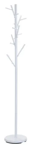 Biały nowoczesny wieszak na ubrania do przedpokoju kształt drzewka W33 