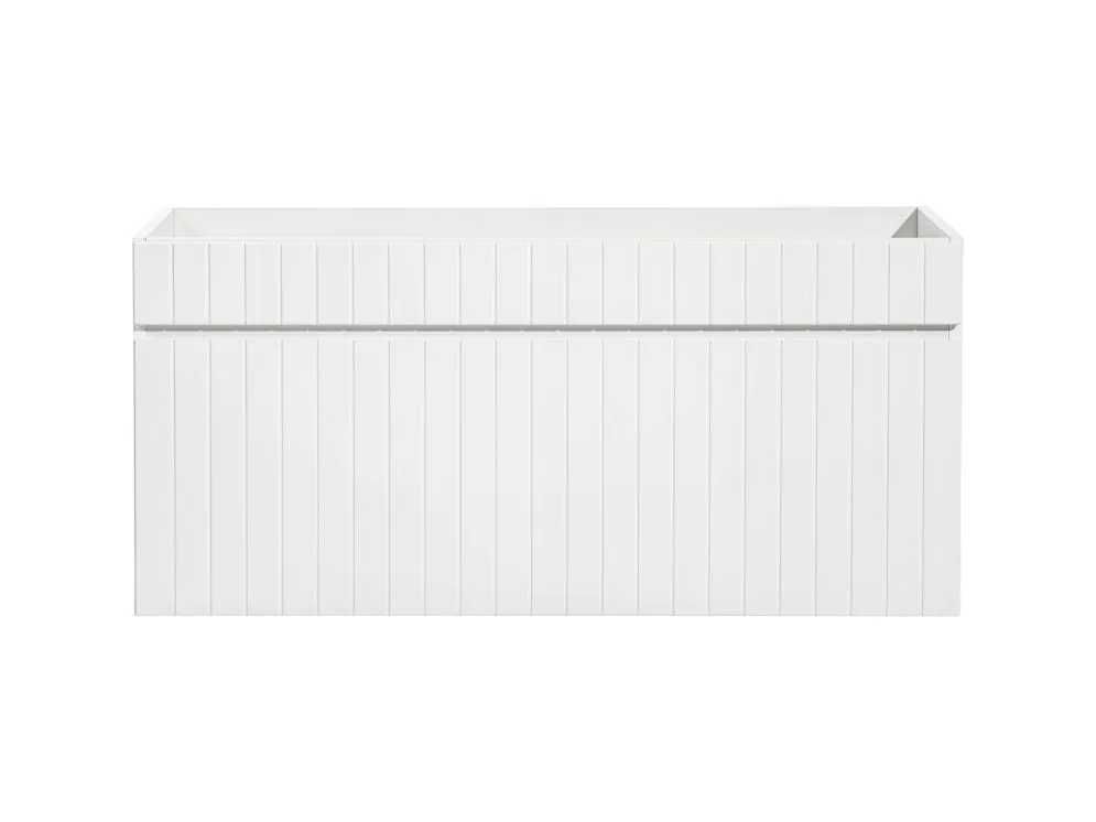 Szafka pod umywalkę ICONIC WHITE 82 100 cm biała ryflowany front I sklep meblowy MIRAT.
