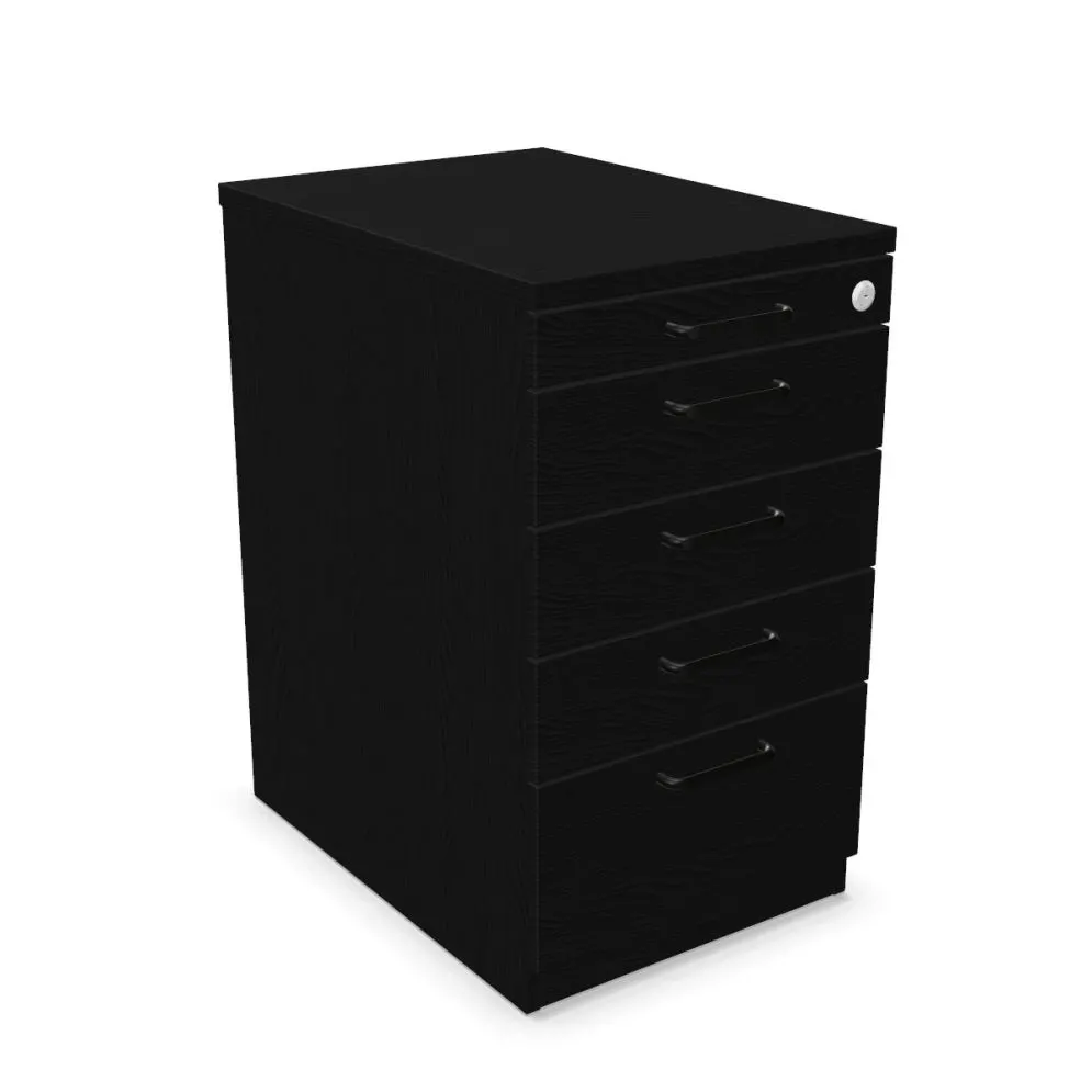 Kontenerek biurowy EASY SPACE 4D PB 43cm czarny grafitowy I sklep meblowy MIRAT.