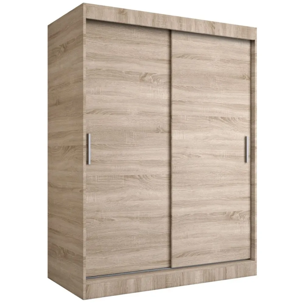 Szafa przesuwna MODUO COMFORT 150 dąb sonoma gładka do sypialni | MIRAT. w stylu kolekcja MODUO COMFORT