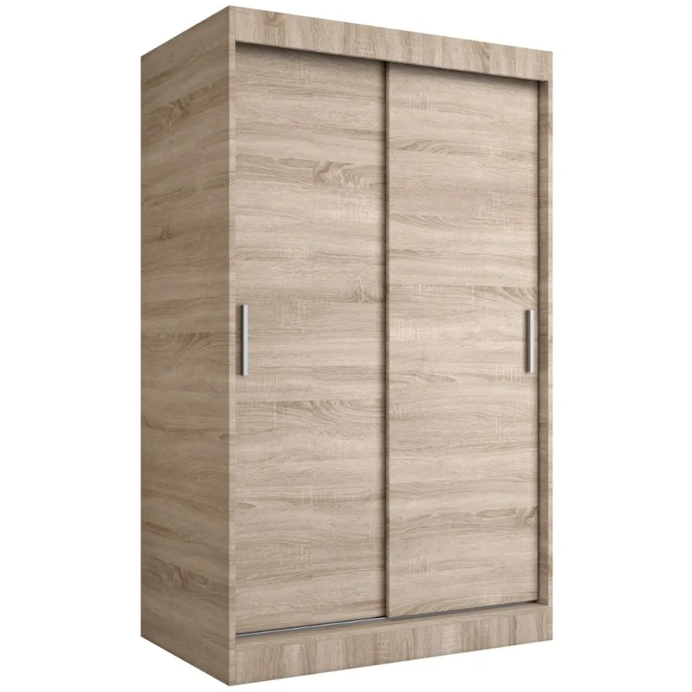 Szafa przesuwna MODUO COMFORT 120 dąb sonoma gładka do sypialni | MIRAT. w stylu  kolekcja MODUO COMFORT