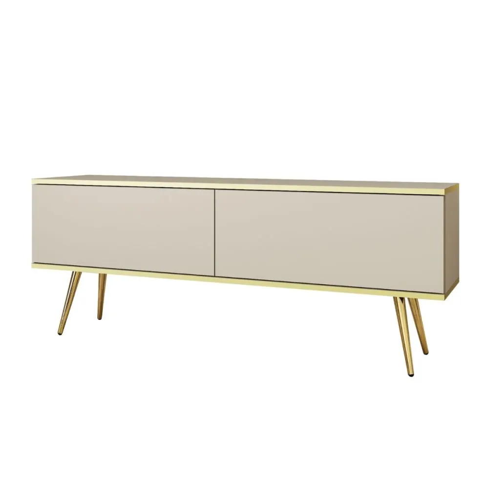 Szafka RTV KARL 135cm wisząca/stojąca kaszmirowy mat nowoczesna I sklep meblowy MIRAT. styl GLAMOUR