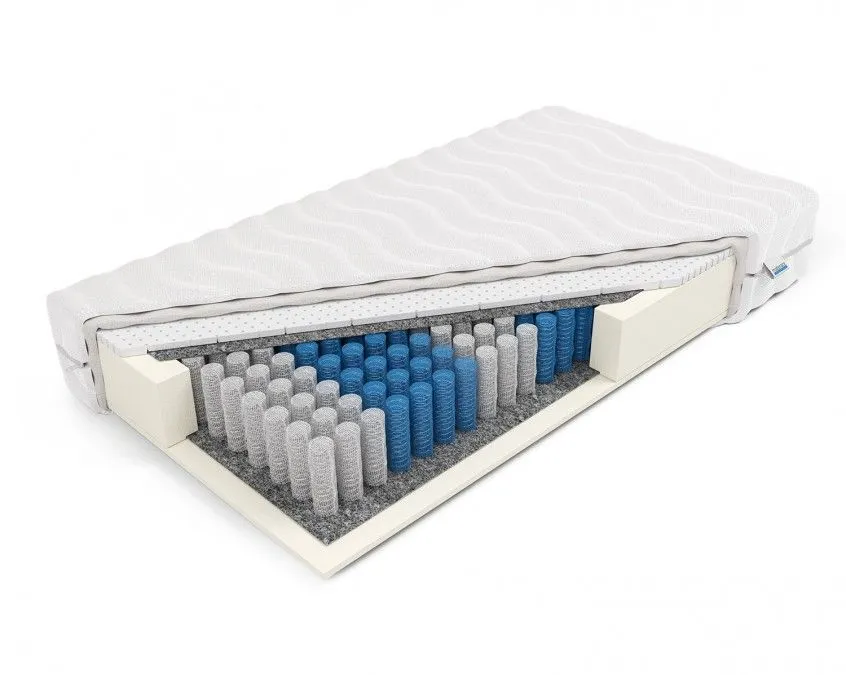 Antyalergiczny materac kieszeniowy z lateksem i pianką 7-strefowy EROS