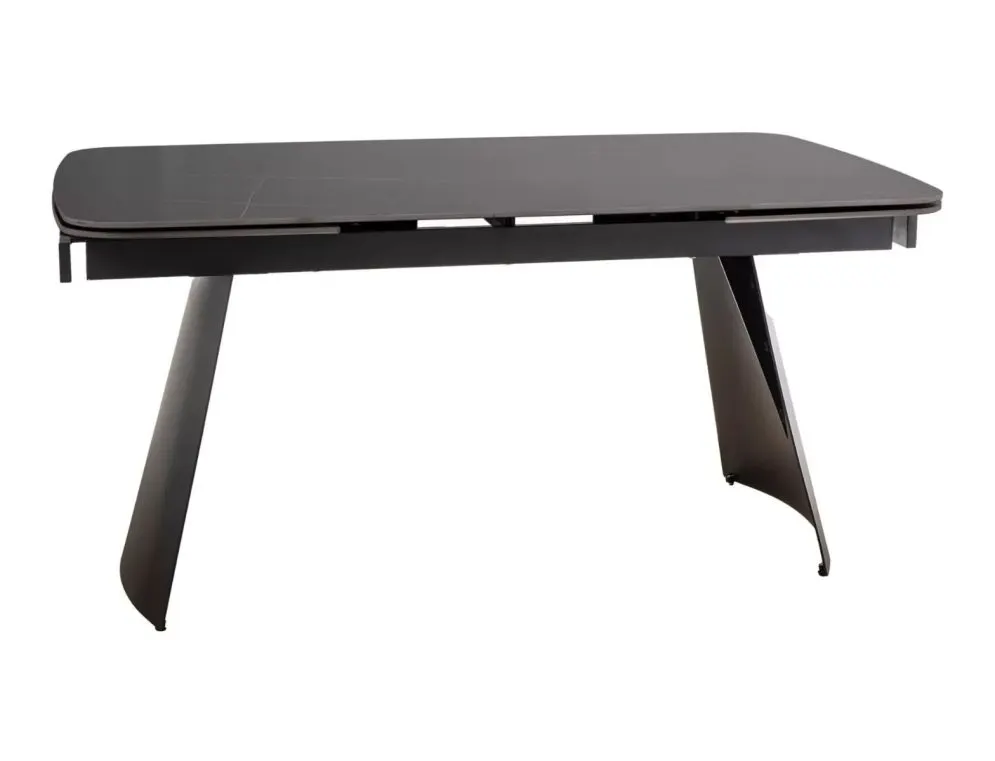 Stół ceramiczny Bacardi 160-240 cm czarny mat do salonu | MIRAT styl LOFT