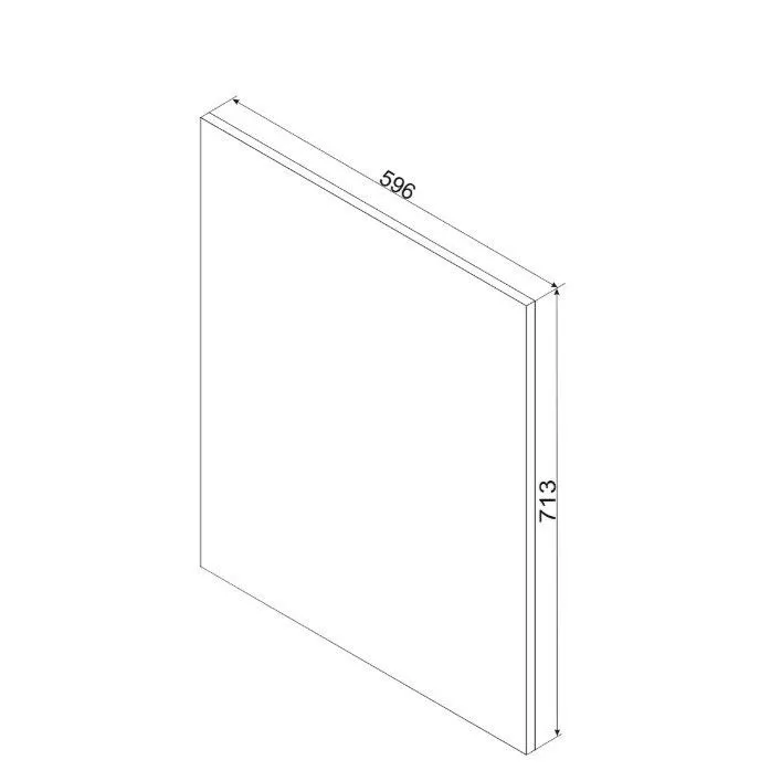 Front do zabudowy zmywarki GIANNA PZ 60 biała alaska I sklep meblowy MIRAT.  kolekcja GIANNA