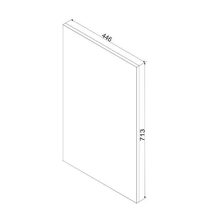 Front do zabudowy zmywarki GIANNA PZ 45 biała alaska I sklep meblowy MIRAT. kolekcja GIANNA