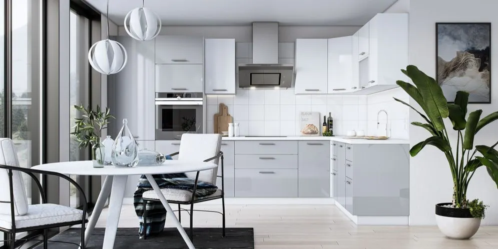 Maskownica boku szafki VENTO DZ-72/31 szary połysk I sklep meblowy MIRAT.  kolekcja VENTO