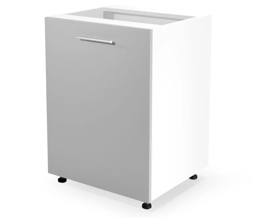 Szafka kuchenna stojąca 60 VENTO D-60/82 jasnoszary połysk firmy Halmar | MIRAT.  kolekcja VENTO
