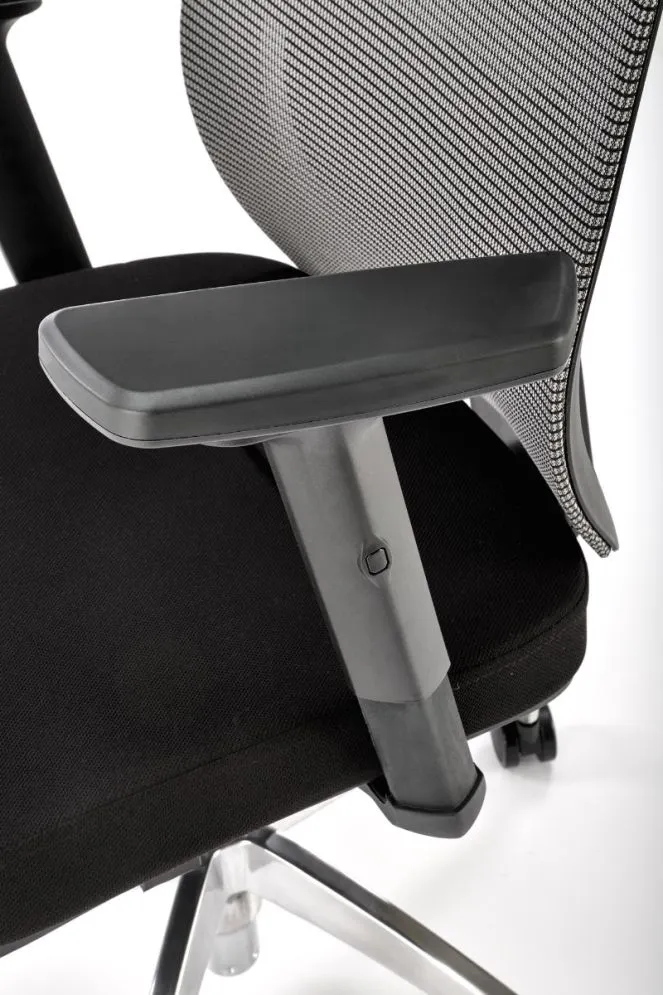Fotel biurowy ADMIRAL czarny/popielaty obrotowy | MIRAT.
