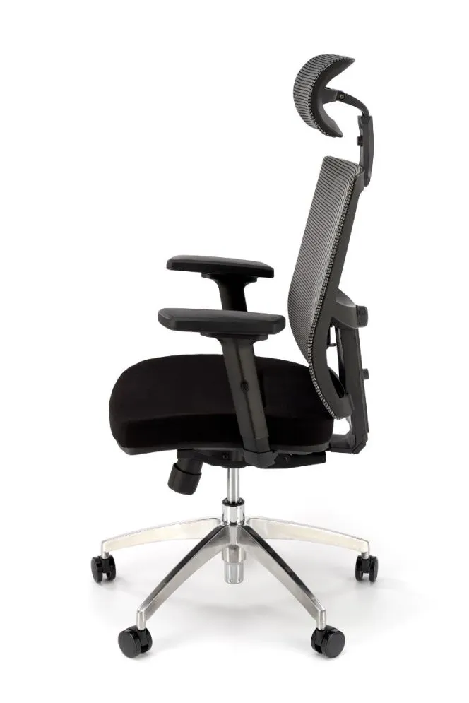 Fotel biurowy ADMIRAL czarny/popielaty obrotowy | MIRAT.