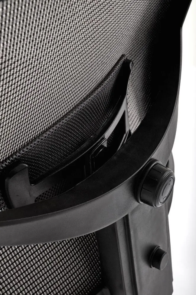 Fotel biurowy ADMIRAL czarny/popielaty obrotowy | MIRAT.