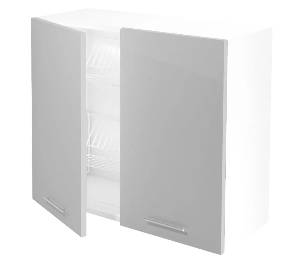 Szafka kuchenna wisząca z ociekaczem 80 VENTO GC-80/72 jasnoszary połysk firmy Halmar | MIRAT. w stylu  kolekcja VENTO