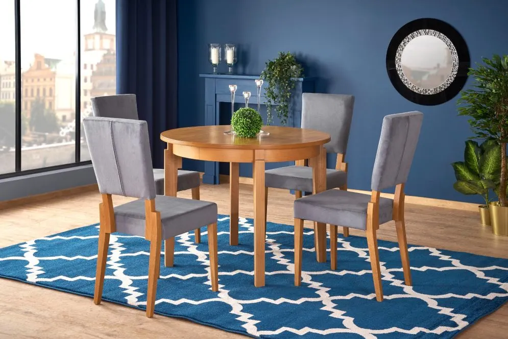 Okrągły stół SORBUS 100(200)x100 dąb miodowy | MIRAT. w stylu  kolekcja SORBUS