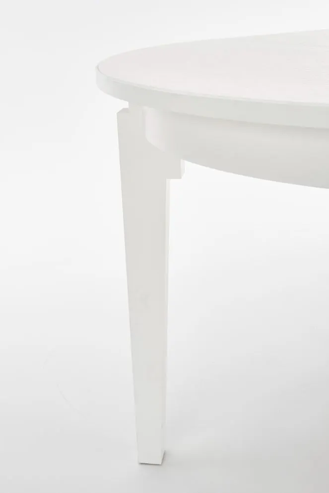 Biały stół SORBUS 100(200)x100 okrągły | MIRAT. w stylu  kolekcja SORBUS