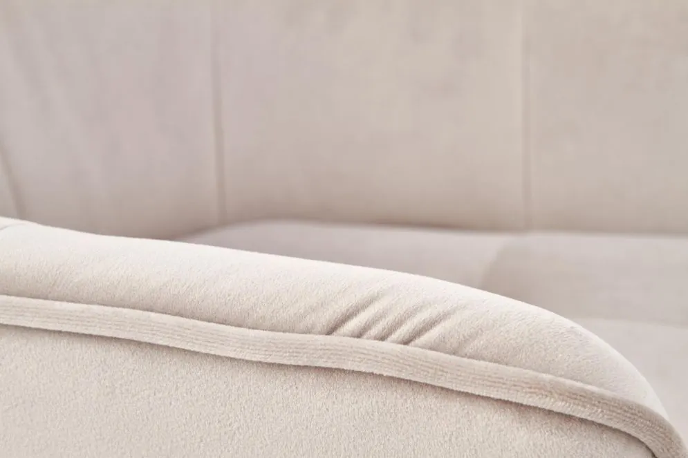 Krzesło K377 VELVET beżowe tapicerowane aksamitem | MIRAT.