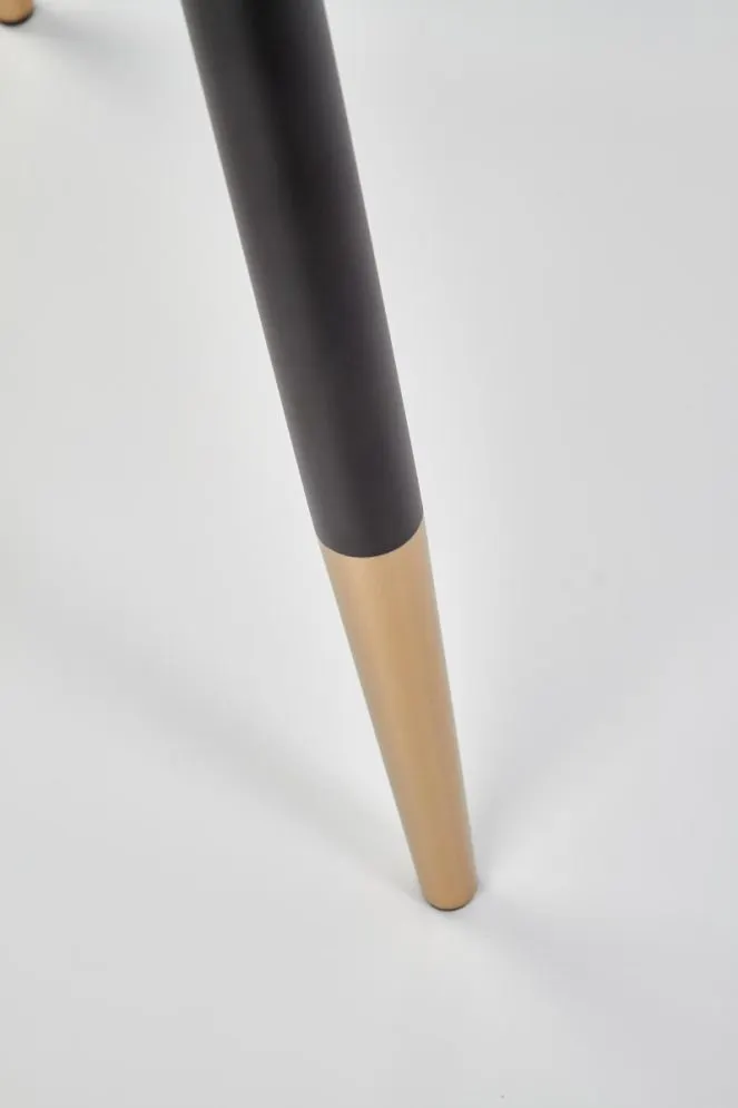 Krzesło K379 VELVET szare/złote aksamitne na metalowych nogach | MIRAT. w stylu  kolekcja