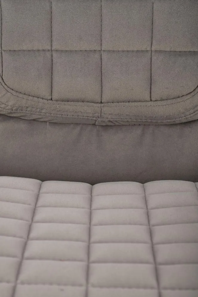 Fotel biurowy KING 2 VELVET szary obrotowy I sklep meblowy MIRAT.