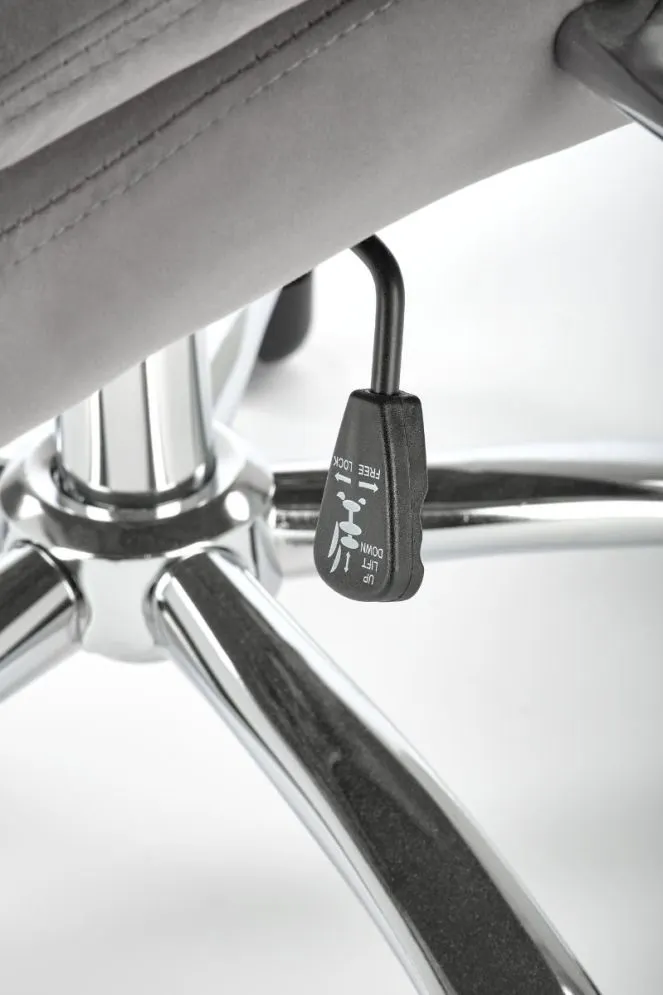 Fotel biurowy KING 2 VELVET szary obrotowy I sklep meblowy MIRAT.