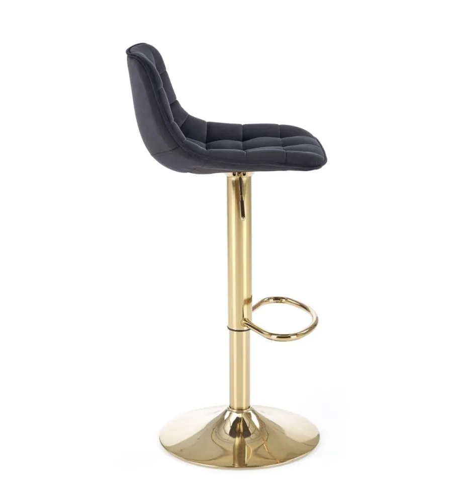 Hoker H-120 VELVET czarny/złoty pikowany I sklep meblowy MIRAT. styl GLAMOUR