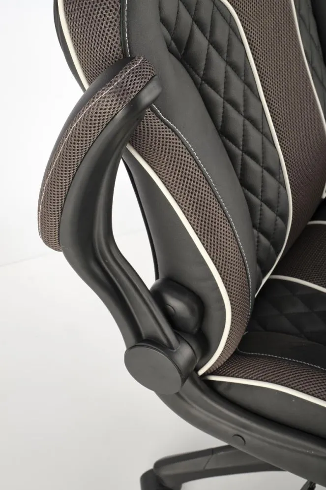 Fotel biurowy HAMLET czarny/szary do gabinetu I sklep meblowy MIRAT.