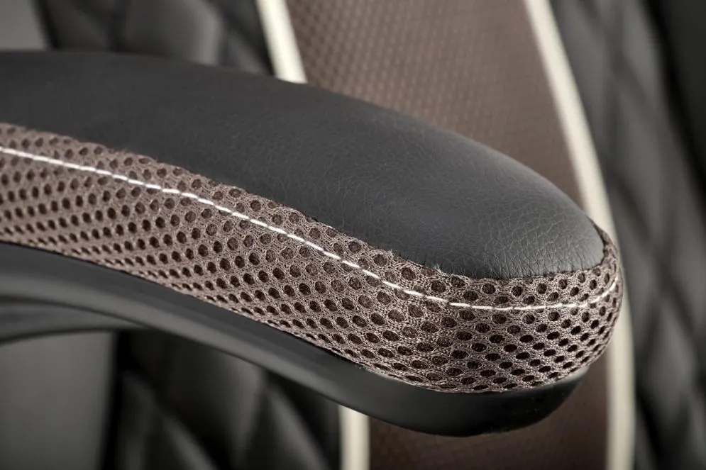 Fotel biurowy HAMLET czarny/szary do gabinetu I sklep meblowy MIRAT.