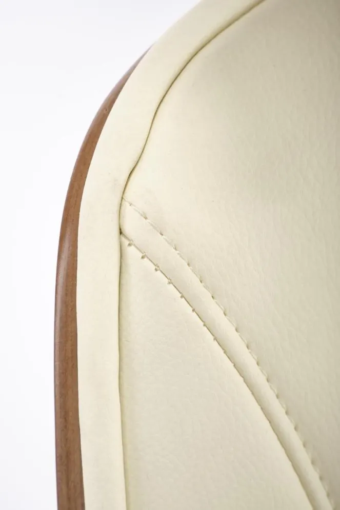 Fotel biurowy IGNAZIO orzechowy/kremowy w stylu vintage I sklep meblowy MIRAT.