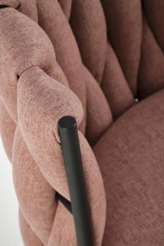 Fotel TALON różowy designerski I sklep meblowy MIRAT.