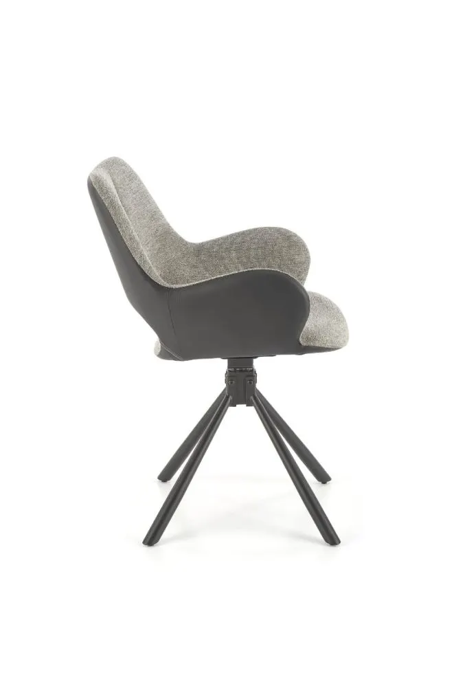 Krzesło K494 szare/czarne obrotowe I sklep meblowy MIRAT.