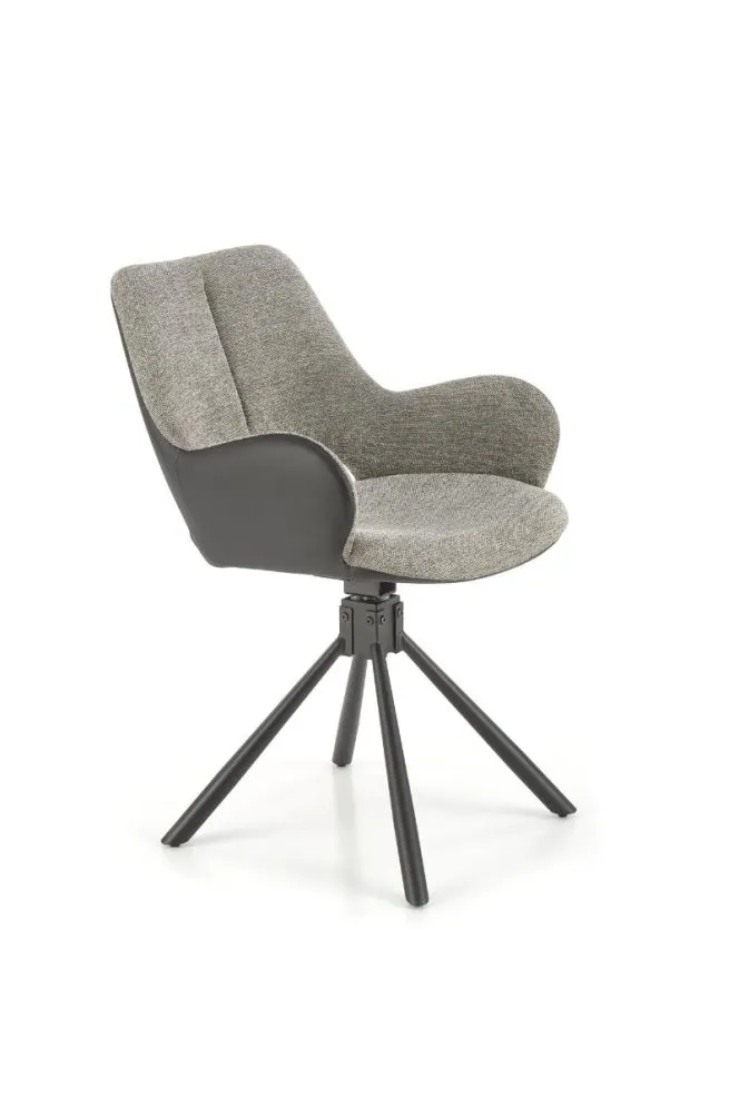 Krzesło K494 szare/czarne obrotowe I sklep meblowy MIRAT.