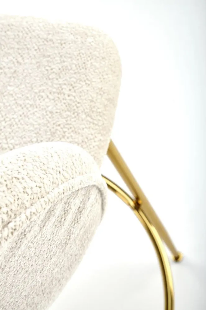 Hoker H-116 kremowy ze złotymi nogami I sklep meblowy MIRAT. styl GLAMOUR