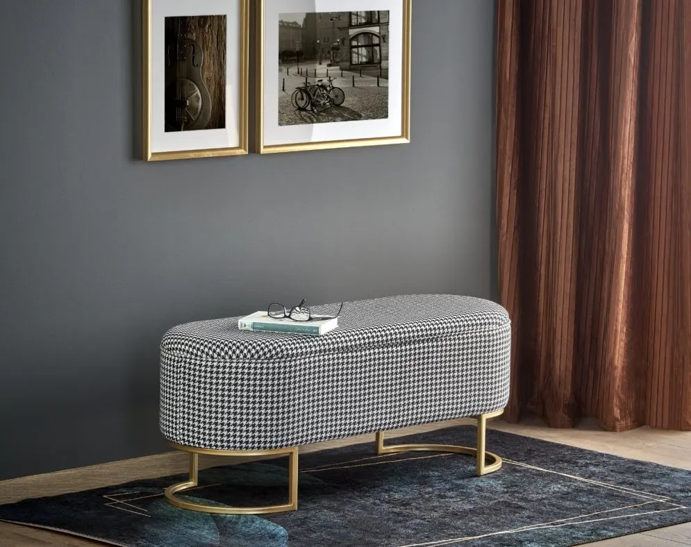 Ławka HARMONY w pepitkę I sklep meblowy MIRAT.