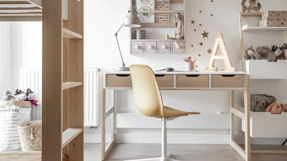 Biurko dziecięce FUNFLEX białe - outlet I sklep meblowy MIRAT. styl SKANDYNAWSKI