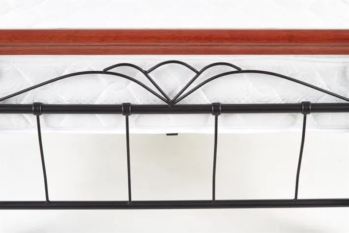 Łóżko VERONICA 90x200 czereśnia antyczna do sypialni ze stelażem | MIRAT.